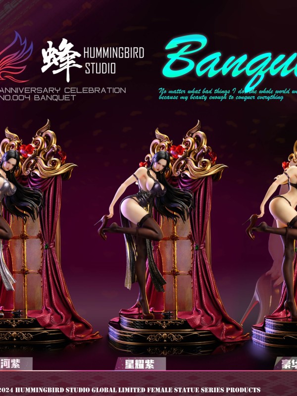 Hummingbird Studio Anniversary 004 One Piece Boa Hancock Banquet Hot Sexy 1/4 Statue Deluxe Version